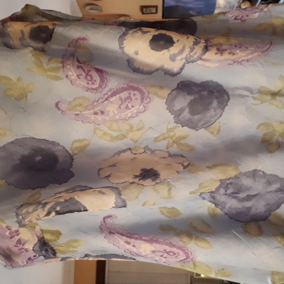 Dress,sheer with lining. Colour light blue, floral. "All That Jazz" small size. - Picture 8 of 11